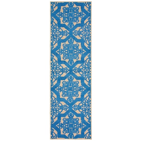 Oriental Weavers Cayman 2541M 2x8 Runner - Sand/ Blue-Polypropylene C2541M068230ST